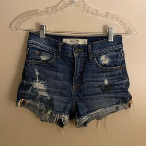 A&F size 24 denim shorts